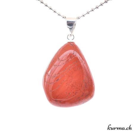 Pendentif Jaspe Rouge avec boucle en argent - N°11676.2-3 disponible dans la boutique en ligne. Kûrma ton magasin de pierres semi-précieuses en Suisse