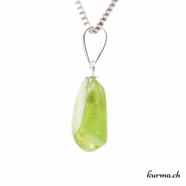 Boucles D'Oreilles Créatrices - Argent Sterling 925 - Pierre Péridot Naturel Coussin - Fait Main - Neuf Sans Emballage
