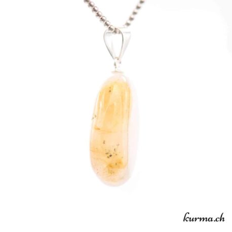 Pendentif Quartz Rutile avec boucle en argent - N°11731.1-2 disponible dans la boutique en ligne. Kûrma ton magasin de pierres semi-précieuses en Suisse