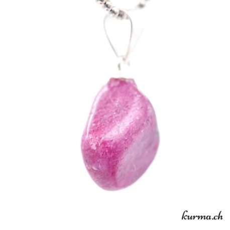 Pendentif Rubis avec boucle en argent - N°11737.1-2 disponible dans la boutique en ligne. Kûrma ton magasin de pierres semi-précieuses en Suisse