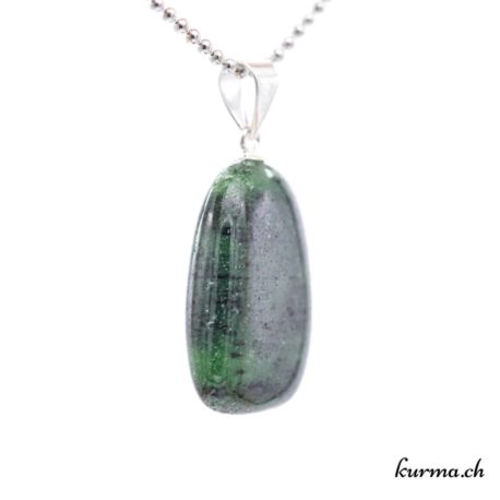 Pendentif Zoïzite avec boucle en argent - N°11756.1-2 disponible dans la boutique en ligne. Kûrma ton magasin de pierres semi-précieuses en Suisse
