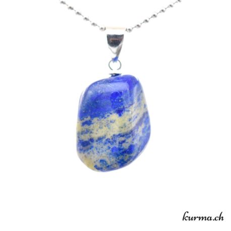Pendentif Lapis-Lazuli avec boucle en argent - N°11682.2-1 disponible dans la boutique en ligne. Kûrma ton magasin de pierres semi-précieuses en Suisse