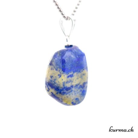 Pendentif Lapis-Lazuli avec boucle en argent - N°11682.2-2 disponible dans la boutique en ligne. Kûrma ton magasin de pierres semi-précieuses en Suisse