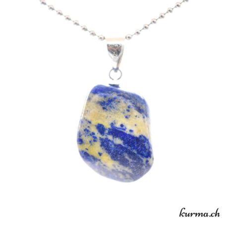Lapis-lazuli pendentif boucle en argent