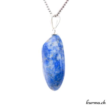 Pendentif Lapis-Lazuli avec boucle en argent - N°11682.3-2 disponible dans la boutique en ligne. Kûrma ton magasin de pierres semi-précieuses en Suisse
