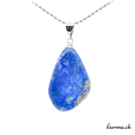 Pendentif Lapis-Lazuli avec boucle en argent - N°11682.3-3 disponible dans la boutique en ligne. Kûrma ton magasin de pierres semi-précieuses en Suisse