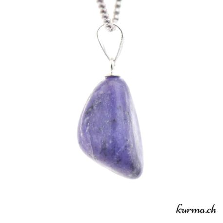 Pendentif Lépidolite Bleue-violette avec boucle en argent - N°11683.3-2 disponible dans la boutique en ligne. Kûrma ton magasin de pierres semi-précieuses en Suisse