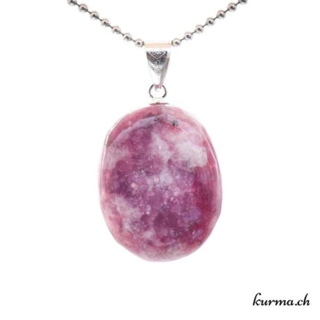 Pendentif Lépidolite Rouge-violette avec boucle en argent - N°11684.2-3 disponible dans la boutique en ligne. Kûrma ton magasin de pierres semi-précieuses en Suisse