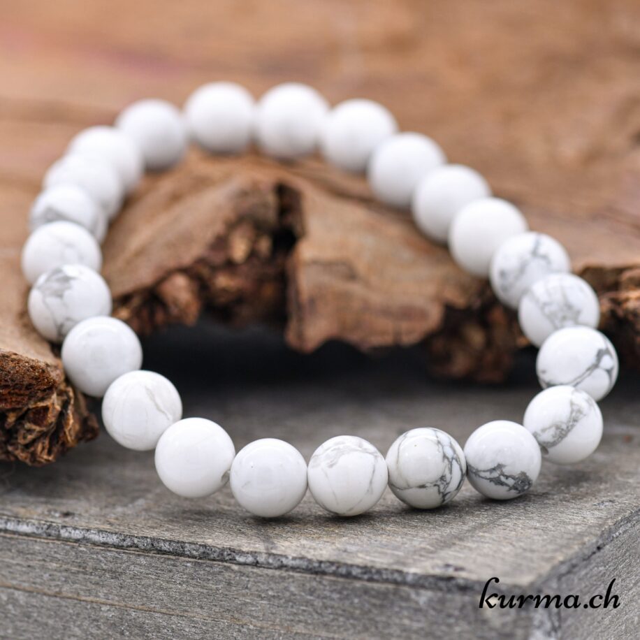 Bracelet Magnésite Femme/Homme en pierres naturelles