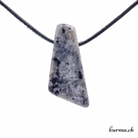 Pendentif Larvikite - N°11787.3-1 disponible dans la boutique en ligne Kûrma. Votre magasin de pendentif en pierre naturels suisse