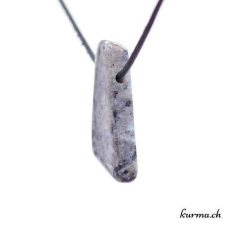 Pendentif Larvikite - N°11787.3-2 disponible dans la boutique en ligne Kûrma. Votre magasin de pendentif en pierre naturels suisse