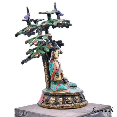 Statue Bouddha - N°6373.1-2 disponible dans la boutique en ligne Kûrma. Votre boutique d'artisan Népalais en Suisse