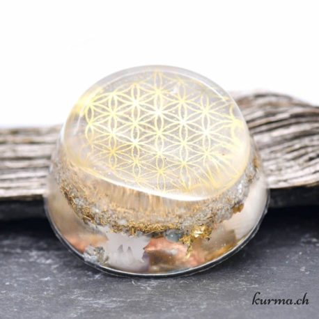 Orgonite Dôme résine naturelle - N°13473.1-1 disponible dans la boutique en ligne Kûrma. Votre magasin de pierre et minéraux en suisse