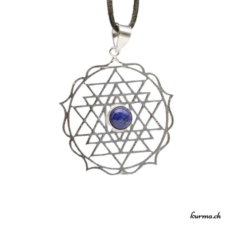 Pendentif Sri Yantra Argent 925 – Géométrie Sacrée – Mystique – 4g – Sans Marque