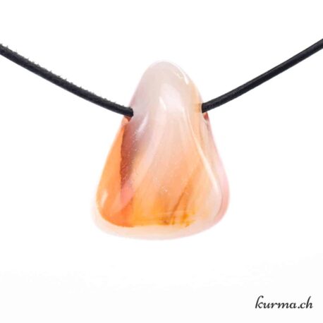Onyx marbré - Pendentif pierre percée