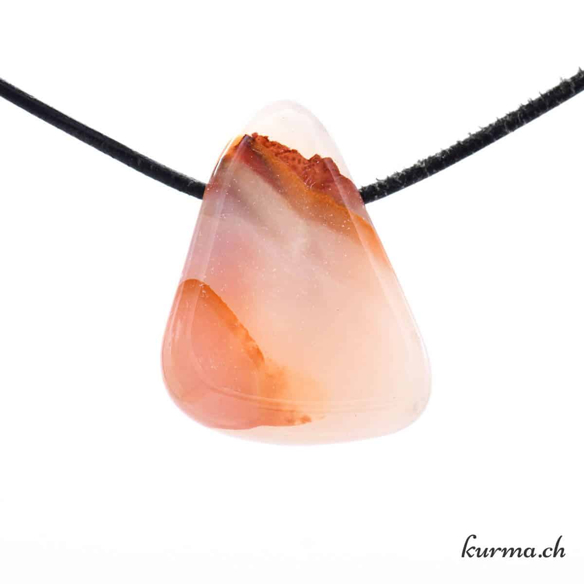 Onyx marbré - Pendentif pierre percée Onyx marbré - Pendentif pierre percée