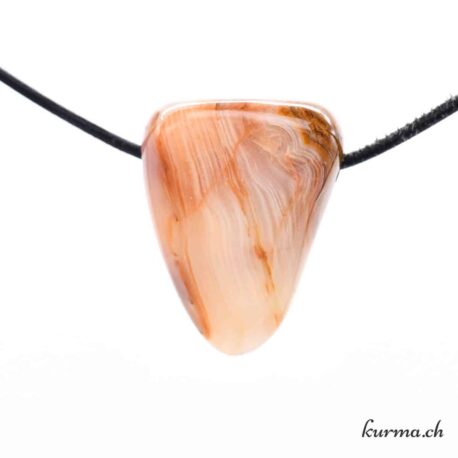 Onyx marbled pierced stone pendant