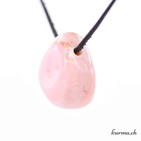 Opale des Andes rose - Pendentif en pierre percée