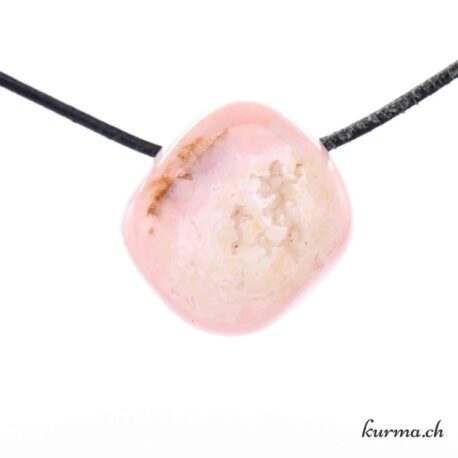 Opale des Andes rose - Pendentif en pierre percée