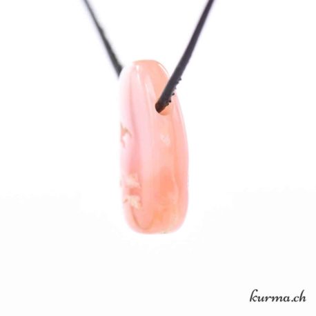 Pendentif Opale des Andes Rose - Nº8728.7-2 disponible dans la boutique en ligne Kûrma. Votre magasin de pierre et minéraux en suisse