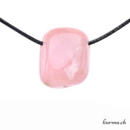 Opale des Andes rose collier en pierre percée – N°8728.9