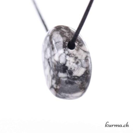 Pendentif Pinolite - Magnésite avec Graphite - Nº10542.8-2 disponible dans la boutique en ligne Kûrma. Votre magasin de pierre et minéraux en suisse