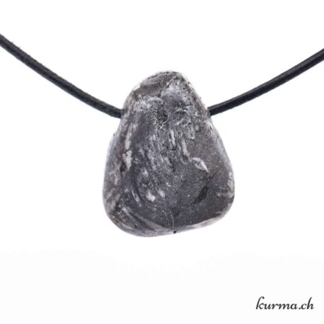 Pinolite &#039;Chrysanthemenstein&#039; - Pierced mineral pendant