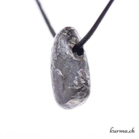 Pinolite &#039;Chrysanthemenstein&#039; - Pierced mineral pendant
