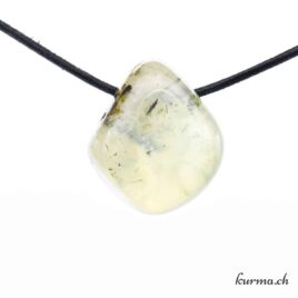 Prehnite - Pendentif en pierre percée