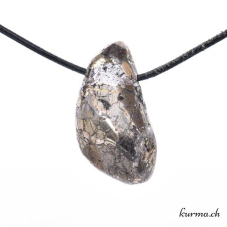 Pyrite sur Quartz collier