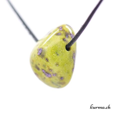 Stichtite sur Serpentine 'Atlantisite' collier en pierre
