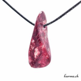 Thulite – Piémontite collier en pierre percée – N°11793.1