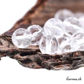 Perles Cristal de roche 8mm facettes