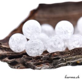 Perles Cristal de roche Iris 8mm