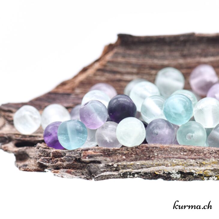 Lot De 400 Perles En Fluorite Pour Bracelets Et Bijoux DIY - 3 Mm - Pierre Naturelle