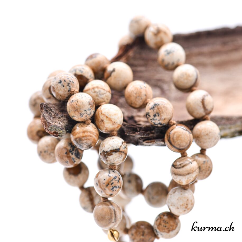 10 Perles Jaspe Paysage Automne Rondelles 8x5mm Bleu Turquoise Marron – Neuf