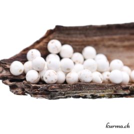 Perles Magnésite naturelle 6mm