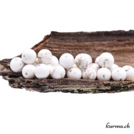 Perles Magnésite naturelle 8mm
