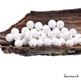 Perles Magnésite naturelle mate 6mm
