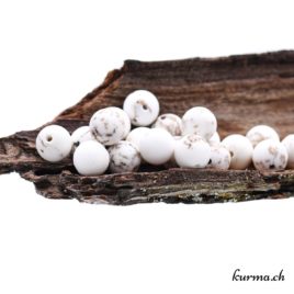Perles Magnésite naturelle mate 8mm