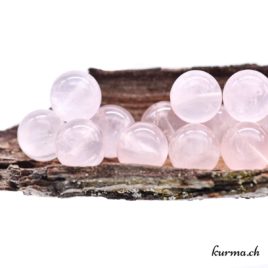 Perles Quartz Rose étoilé 12mm