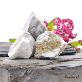 Dolomite et Pyrite – Pierre brute de poche – Taille XL – N°7849.7