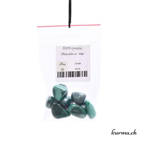 Pierre pour Orgonite Malachite XS 50gr - Nº 5143-1 disponible dans la boutique en ligne Kûrma. Votre bijouterie Suisse en ligne.