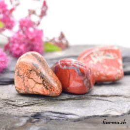 Jaspe rouge Trummer pierre roulée taille L