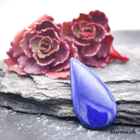 Cabochon Lapis Lazuli - N°3026.3 disponible dans la boutique en ligne Kûrma. Votre magasin de pierre semi-présieuse pour la bijouterie