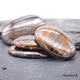 Cabochon en Oeil de fer - N°3293 • cabochon oeil de fer 3293 Occhio di ferro cabochon