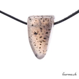 Agate Dendritique pendentif minéraux percée – N°105113.13