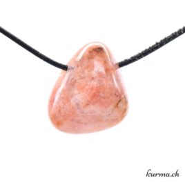 Agate mousse rose collier