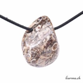 Agate turitelle - Pendentif en pierre percée