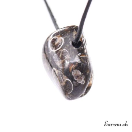 Agate turitelle - Pierced stone pendant